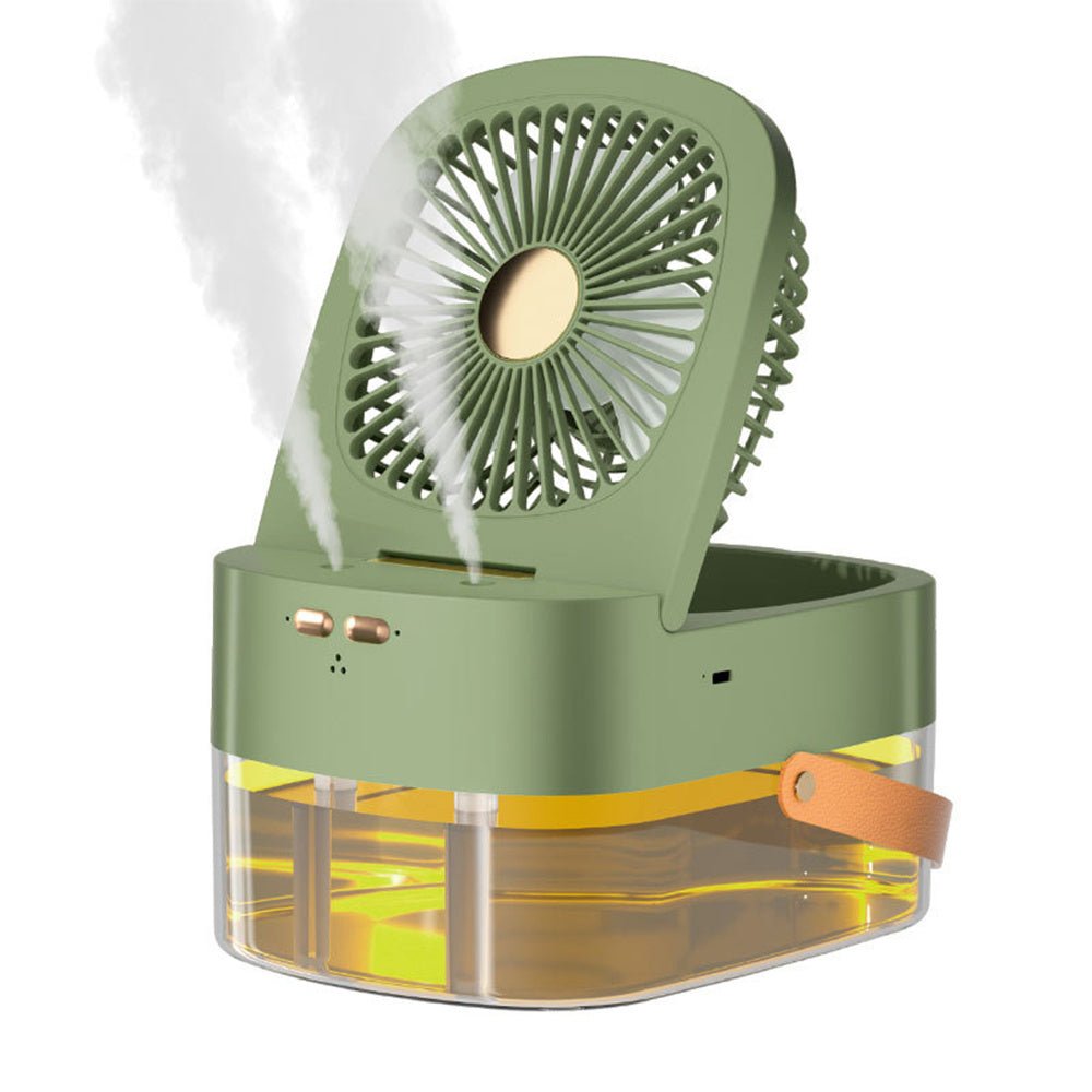 Humidifying Spray Fan Desktop Mini Air Cooler with Remote Control