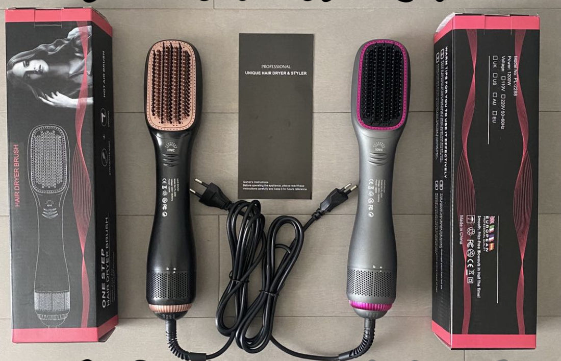 Electric hair dryer brush
