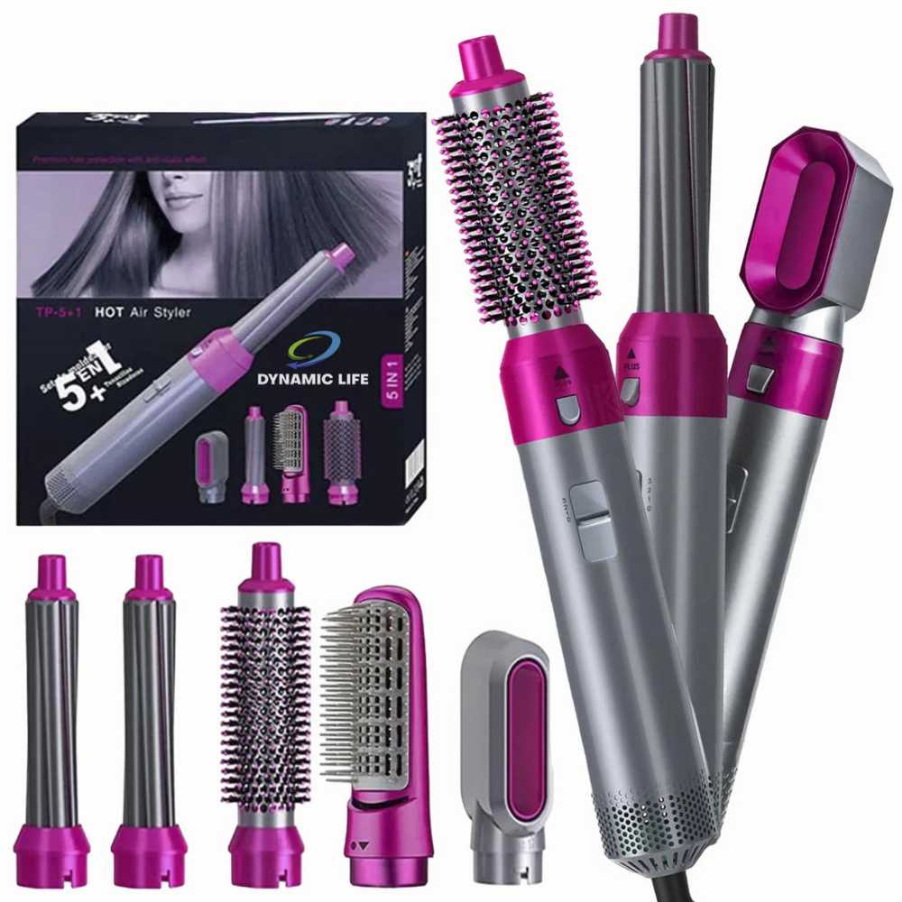 Hot Hair Brush 5 in 1   فرشاة الشعر الساخنة 5 في 1