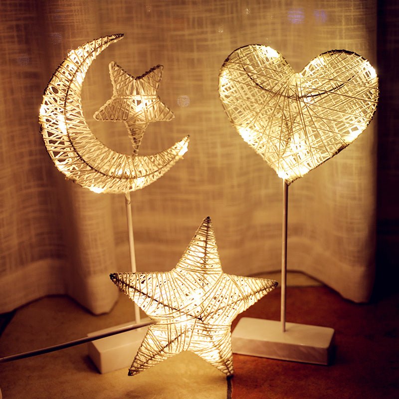 LED Lights Flashing Lights Stars Romantic Room Decoration Rattan Lamp Ball
